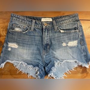 Flying Monkey Jean shorts. Size 28. With distress